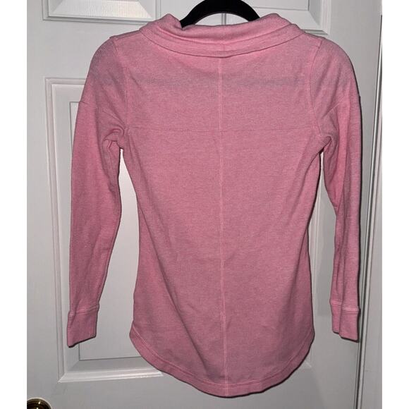 Talbots Pink TEXTURED COWLNECK PULLOVER - Petite Small - Picture 5 of 7